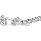14K White Gold 7.0 cttw 4-Prong Set Lab Grown Diamond 7" Tennis Bracelet