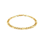4.6mm 14k Yellow Gold Lite Figaro Bracelet