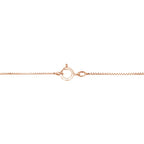 10K Rose and White Gold Plated .925 Sterling Silver 1/4 Cttw Miracle-Set Champagne Diamond Triple Circle 18" Necklace (I2-I3 Clarity)