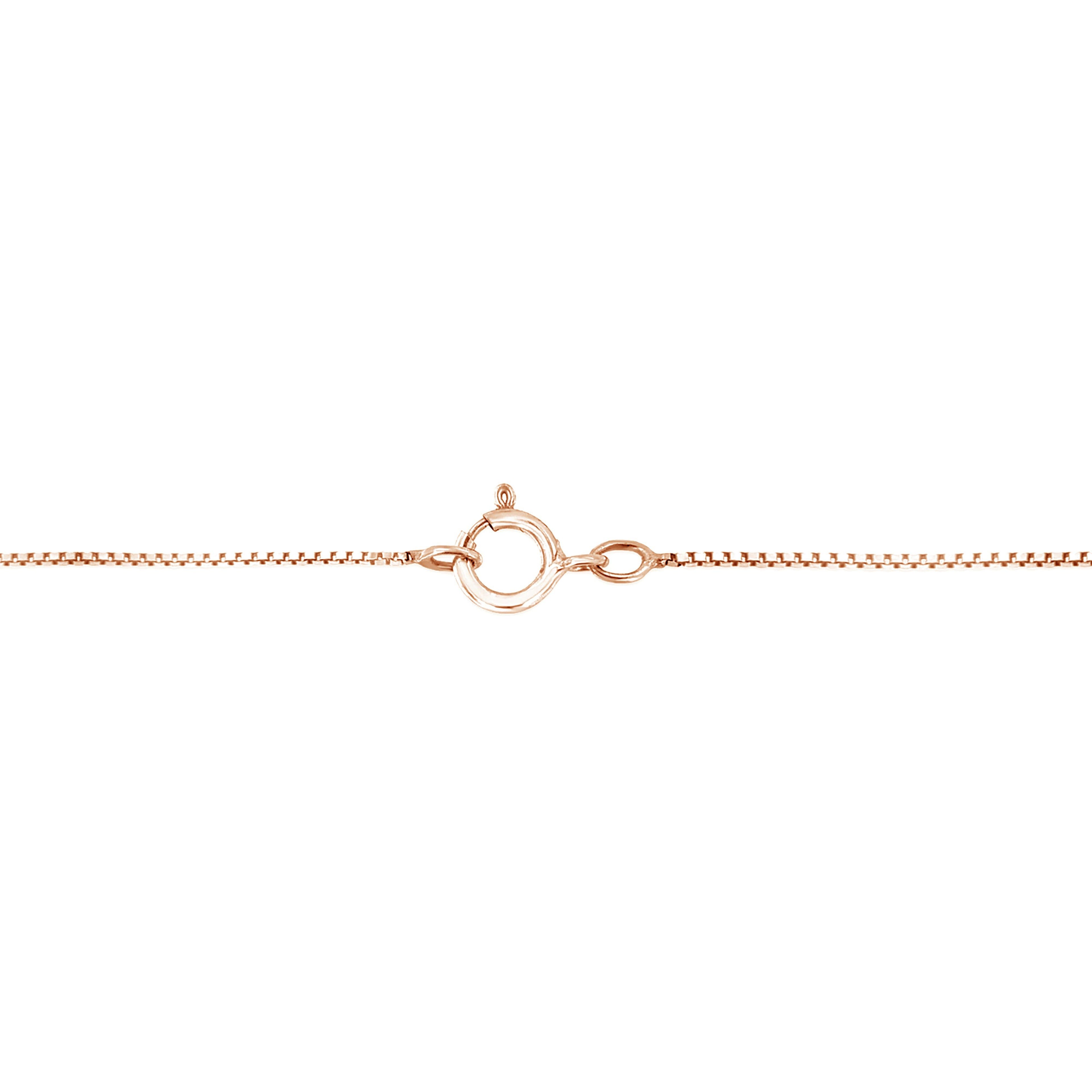 10K Rose and White Gold Plated .925 Sterling Silver 1/4 Carat Total Weight Miracle-Set Champagne Diamond Triple Circle 18" Necklace (I2-I3 Clarity)