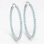 3.60 Carat Genuine Swiss Blue Topaz .925 Sterling Silver Earrings