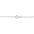 .925 Sterling Silver 1/10 cttw Pave-Set Round-Cut Diamond Open Cross 18" Pendant Necklace (I-J Color, I1-2 Clarity)