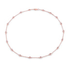 1.62 Carat Genuine Morganite .925 Sterling Silver Necklace