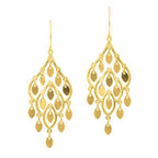 14K Yellow Gold Polished Chandelier Earrings