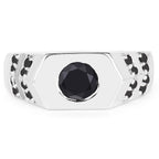 1.53 Carat Genuine Black Diamond .925 Sterling Silver Ring