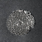 14k White Gold Diamond Cut Cable Link Chain (2.90 mm)