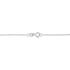 .925 Sterling Silver 4 Cttw Round-Cut Double Row Composite Diamond Heart 18" Pendant Necklace (K-L Color, I1-I2 Clarity)
