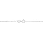 .925 Sterling Silver 1/10 Cttw Round-Cut Diamond Bezel 18" Pendant Necklace (J-K Color, I1-I2 Clarity)