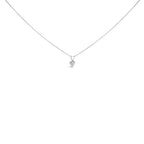 14K White Gold 3/8 Cttw Heart-Shaped Diamond Classic Solitaire 18" Pendant Necklace (H-I Color, VS2-SI1 Clarity)