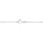 AGS Certified 14K White Gold 1/2 Carat Total Weight Diamond Pear 18" Pendant Necklace (H-I Color, VS2-SI1 Clarity)