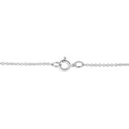 .925 Sterling Silver Pave-Set Diamond Accent Double Curve 18" Pendant Necklace (I-J Color, I1-I2 Clarity)