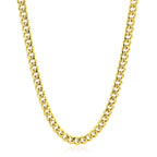 4.5mm 14k Yellow Gold Semi-Solid Miami Cuban Chain