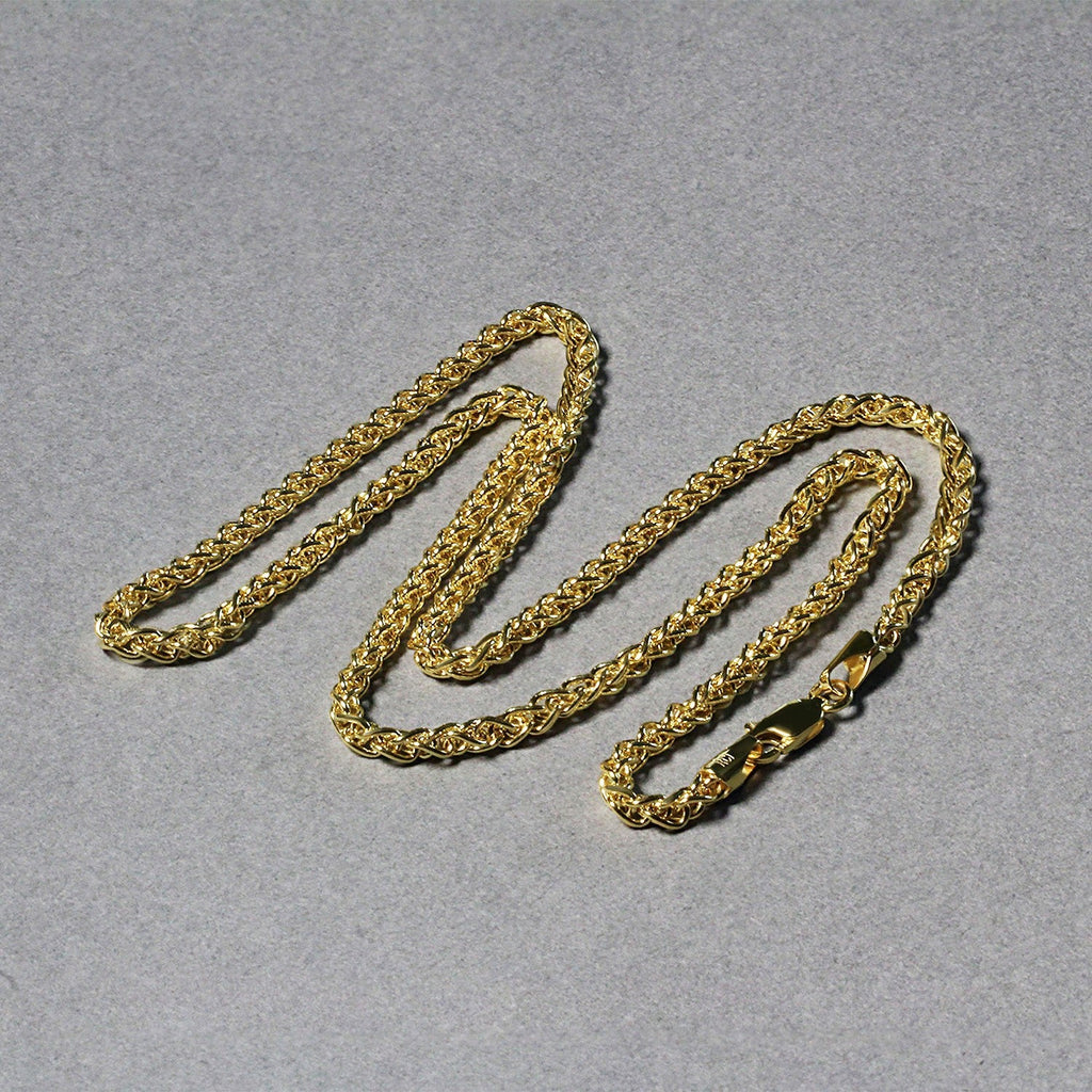 14k Yellow Gold 2.8mm Lightweight Wheat Chain