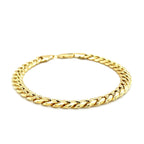 10k Yellow Gold Semi-Solid Miami Cuban Bracelet (6.60 mm)