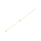 14k Yellow Gold MOP Evil Eye Bracelet (1.00 mm)