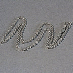 14k White Gold Diamond Cut Cable Link Chain (2.90 mm)