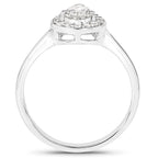 14K White Gold 0.70 Carat Genuine White Diamond Ring