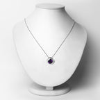 3.30 Carat Genuine Amethyst .925 Sterling Silver Pendant