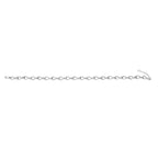 .925 Sterling Silver 1/2 Cttw Linked Infinity Anklet