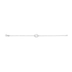 .925 Sterling Silver Diamond Accent MOM Charm Bracelet (J-K Color, I2-I3 Clarity) - 7" Inches