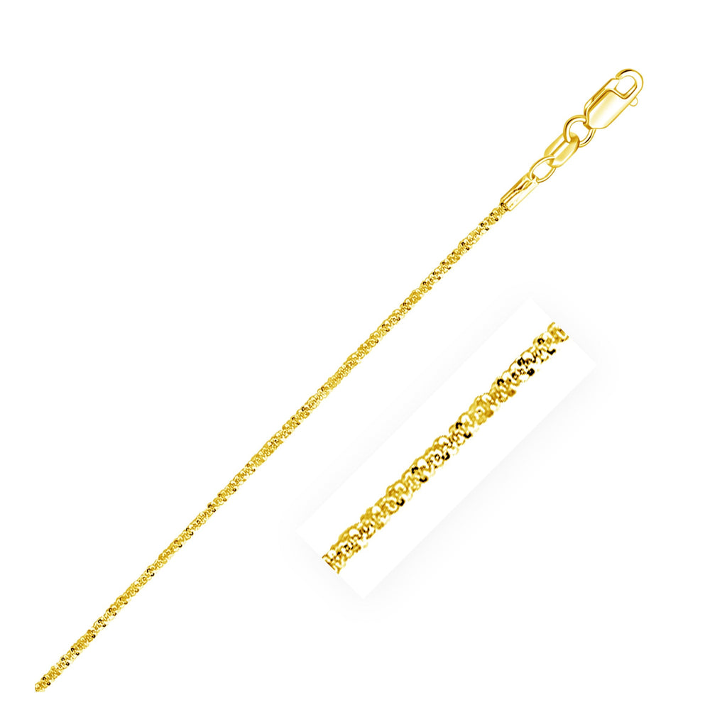 10k Yellow Gold Sparkle Chain 1.50mm