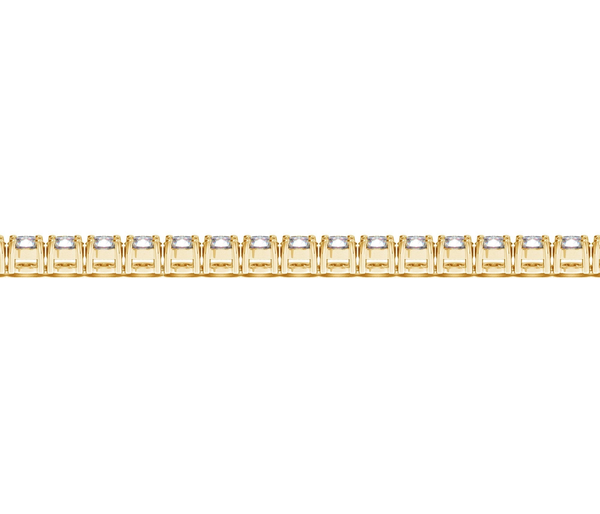 Lab Grown Round Diamond Tennis Bracelet in 14k Yellow Gold (10 cctw F/G VS2/SI1)