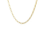3.2mm 14k Yellow Gold Oval Rolo Chain
