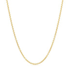 14k Yellow Gold Round Cable Link Chain 1.5mm