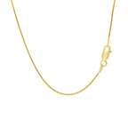 14k Yellow Gold Round Snake Chain 0.9mm