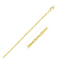 2.1mm 14k Yellow Gold Singapore Chain
