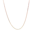 Diamond Cut Cable Link Chain in 14k Rose Gold (0.8 mm)