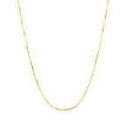 14k Yellow Gold Octagonal Shiny Snake Chain 0.8mm