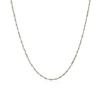 10k White Gold Singapore Chain 1.0mm