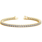 Lab Grown Round Diamond Tennis Bracelet in 14k Yellow Gold (7 cctw F/G VS2/SI1)
