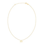 14K Yellow Gold Libra Necklace