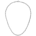 14k White Gold Bold Paperclip Chain (4.2 mm)
