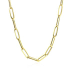 14K Yellow Gold Bold Paperclip Chain (4.2 mm)