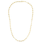 14k Yellow Gold Necklace with Polished Circles