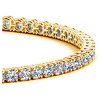 Lab Grown Round Diamond Tennis Bracelet in 14k Yellow Gold (5 cctw F/G VS2/SI1)