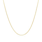 Adjustable Cable Chain in 14k Yellow Gold (1.0mm)