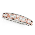 14k White And Rose Gold Infinity Style Diamond Band (1/5 ct. tw.)