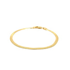Imperial Herringbone Bracelet in 10k Yellow Gold (2.80 mm)