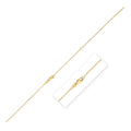 14k Yellow Gold Double Extendable Bead Chain (1.00 mm)