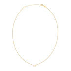 14K Yellow Gold Aquarius Necklace