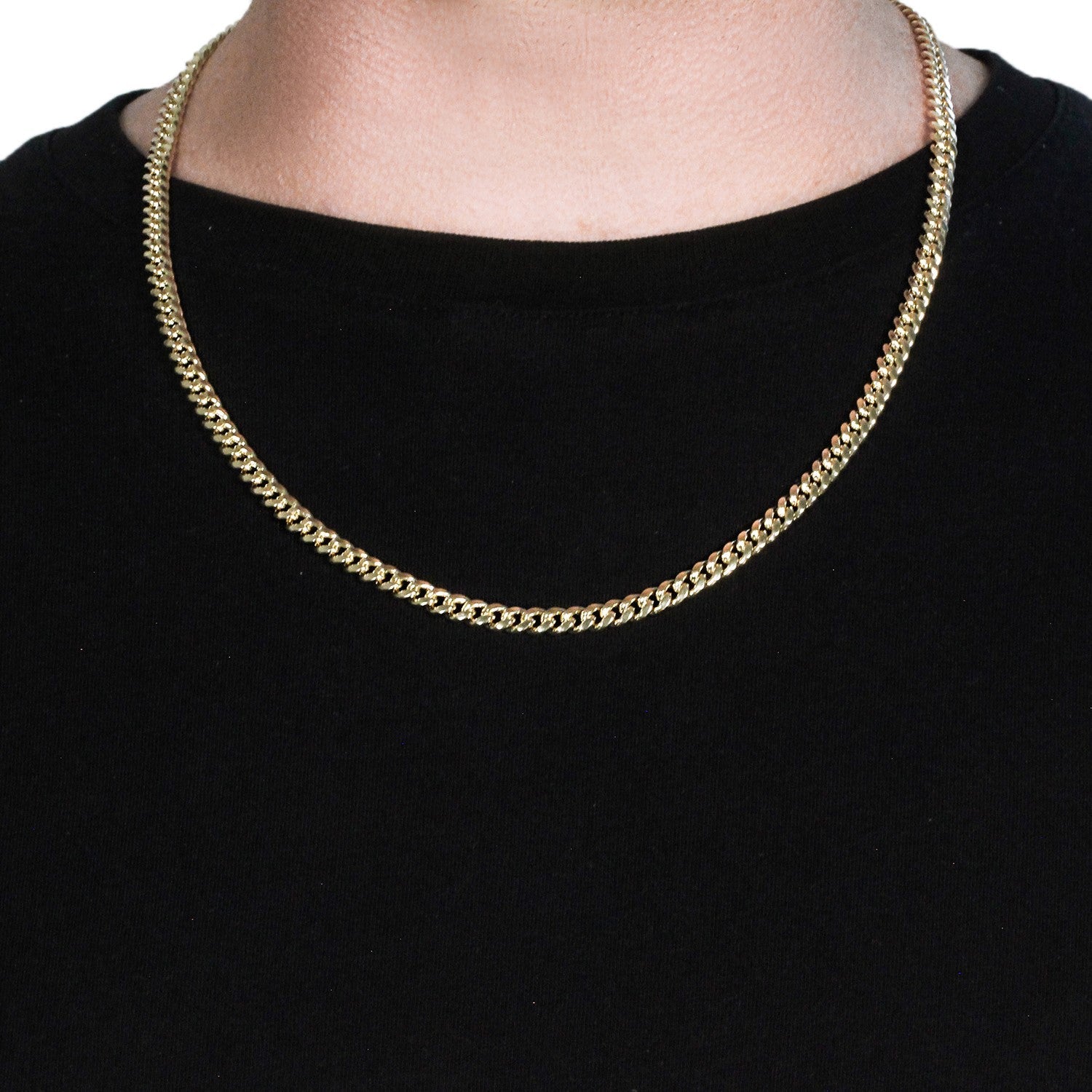 10k Yellow Gold Semi-Solid Miami Cuban Chain (5.00 mm)