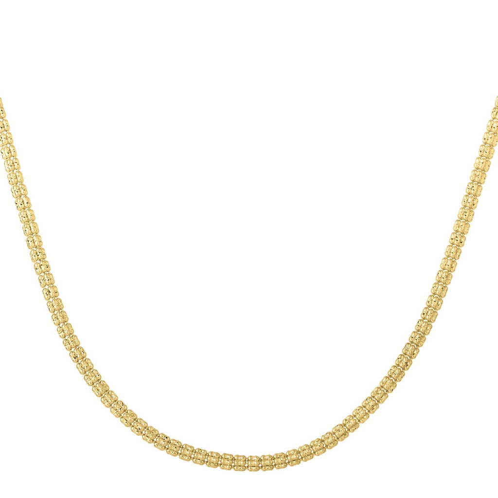 14k Yellow Gold Ice Barrel Chain (3.10 mm)