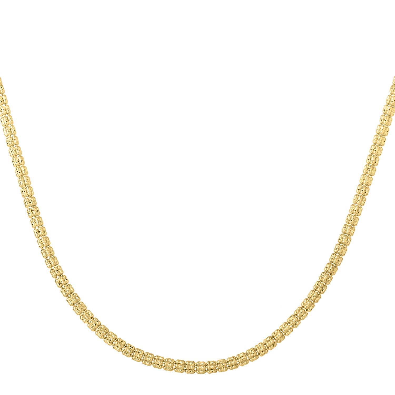 14k Yellow Gold Ice Barrel Chain (3.10 mm)