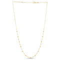 14k Yellow Gold Bead Necklace