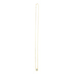 14k Yellow Gold Pearl Evil Eye Necklace