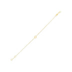 14k Yellow Gold Star of David Bracelet
